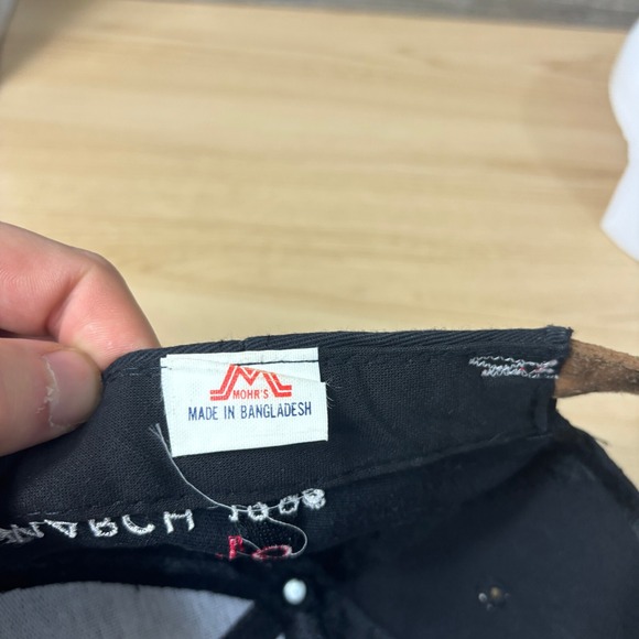 Vintage Kansas Jayhawks Hat Cap Strapback Black Womens Basketball Sweet 16 90s - Picture 8 of 11